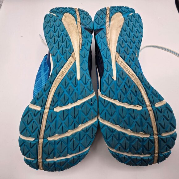 Merrell Bare Access Flex Shoes Mens Size 8.5 Blue Cyan Athletic Running Walking - Picture 8 of 13